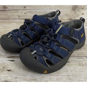 Keen Newport H2 Sandal youth Size 2 Blue  Navy Outdoors Hiking Adjustable Strap